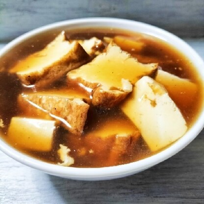 きょうはこちら♬お豆腐だからたっぷり作ってもヘルシー♡とろみで味がしっかりついてめっちゃ美味しかったです❦素敵なレシピ感謝ʕ⁠ ⁠ꈍ⁠ᴥ⁠ꈍ⁠ʔ